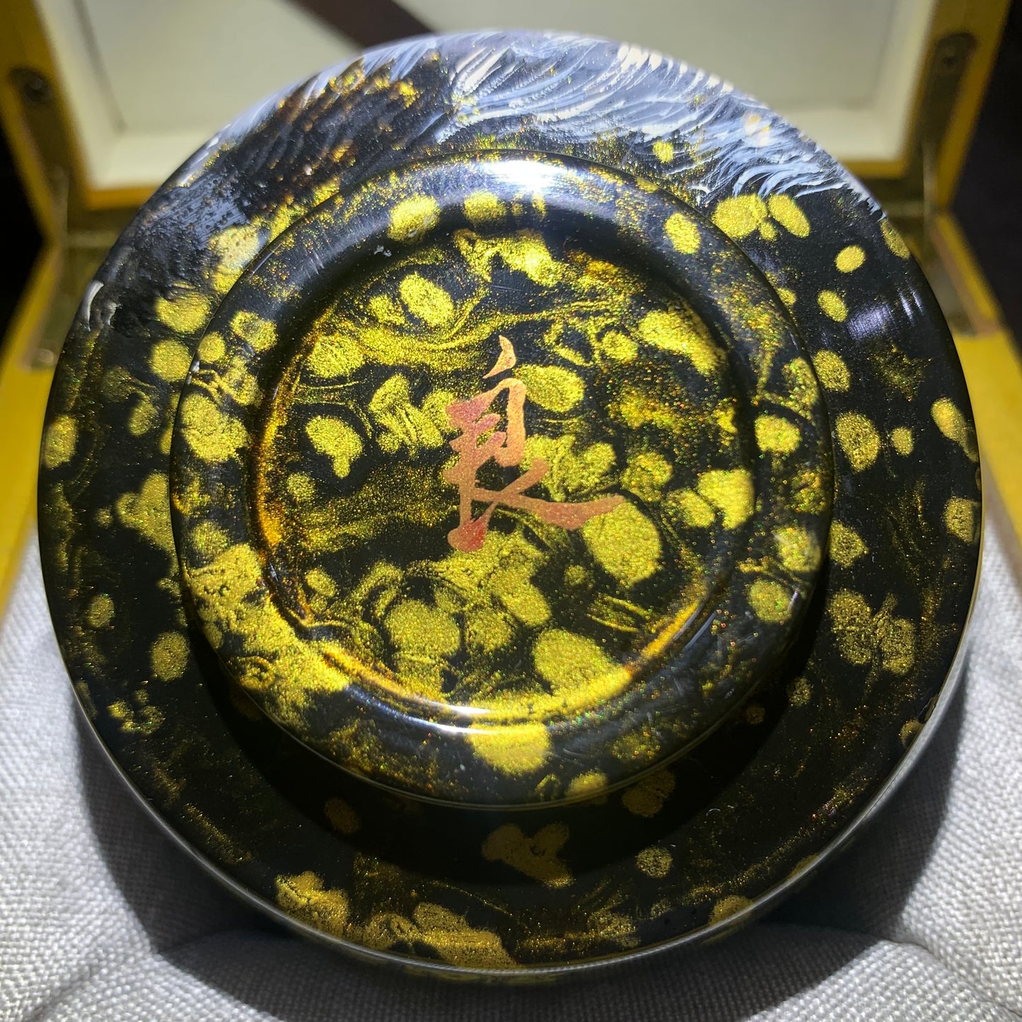 Master Liu you-liang Daqi panda Feng shui cylinder shape cup.