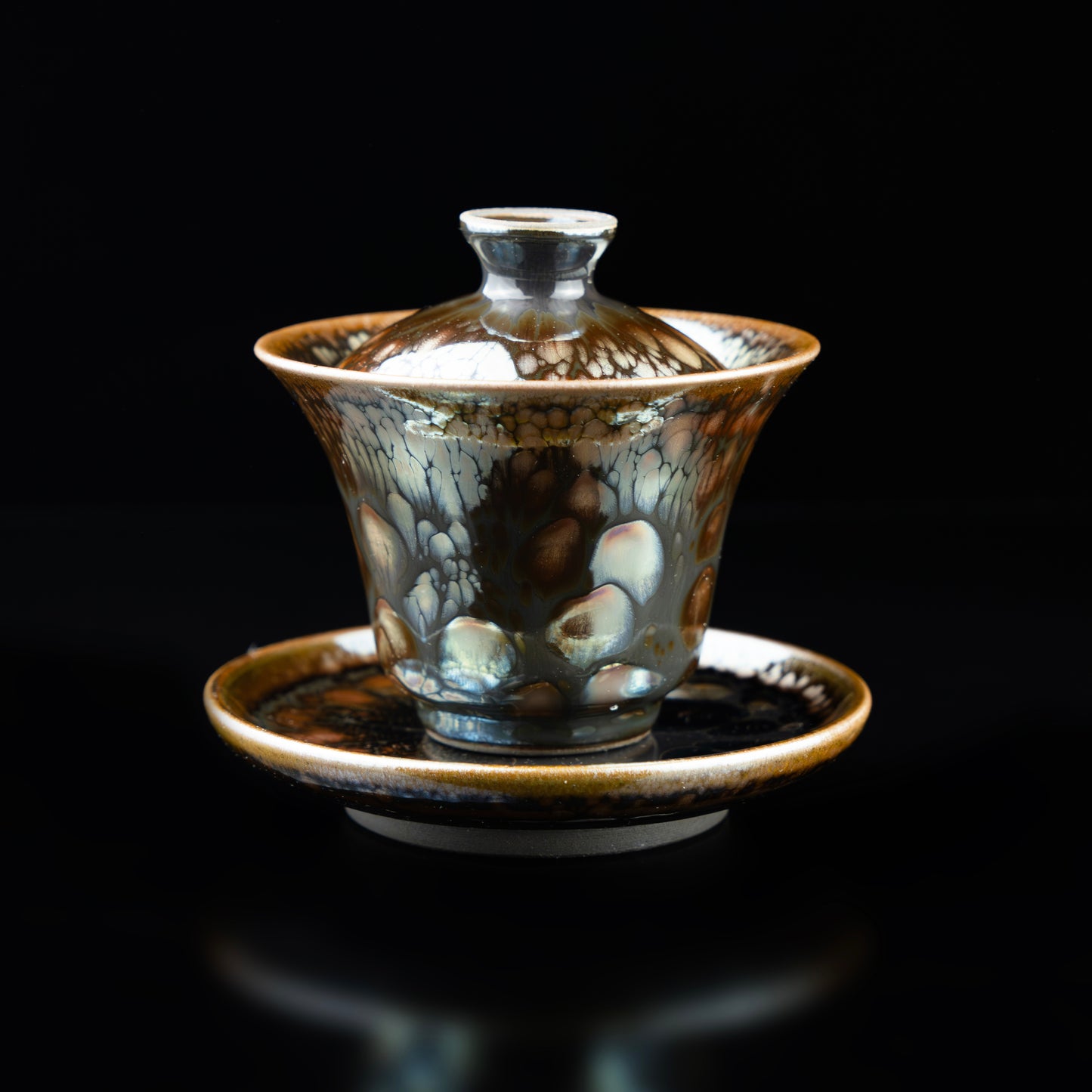 Master Zhi jing Sancai Gai Bowl and fair mug