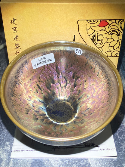 [Claire]Flower Carving Oil Drops/Non-heritage Inheritor/The First People of Rainbow Glaze| JiGuoping10-9