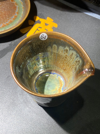 [Claire]Flower Carving Oil Drops/Non-heritage Inheritor/The First People of Rainbow Glaze| JiGuoping8-17