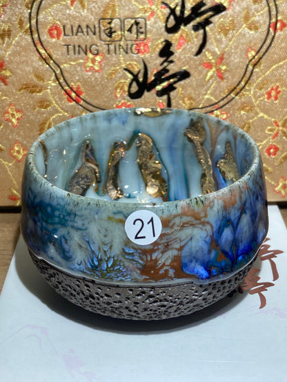 [No.1teacup]Jianzhan/The youngest ceramic master in Fujian Province, the first person to burn ashes/ Master Liantingting 1-25