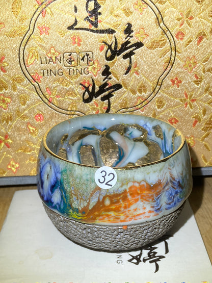 [No.1teacup]Jianzhan/The youngest ceramic master in Fujian Province, the first person to burn ashes/ Master Liantingting 3-5