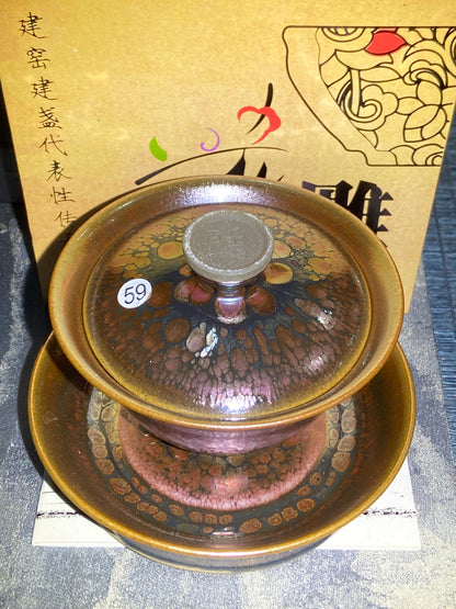 [Claire]Flower Carving Oil Drops/Non-heritage Inheritor/The First People of Rainbow Glaze| JiGuoping9-15