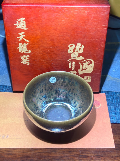 [Claire]Flower Carving Oil Drops/Non-heritage Inheritor/The First People of Rainbow Glaze| JiGuoping8-17