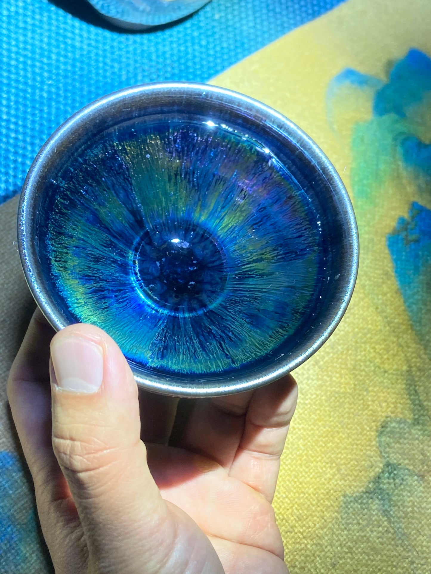 [No.1 Tea Cup]Wood fired landscape founder/ First person pinched pottery | Master Xie Aihua 12-6