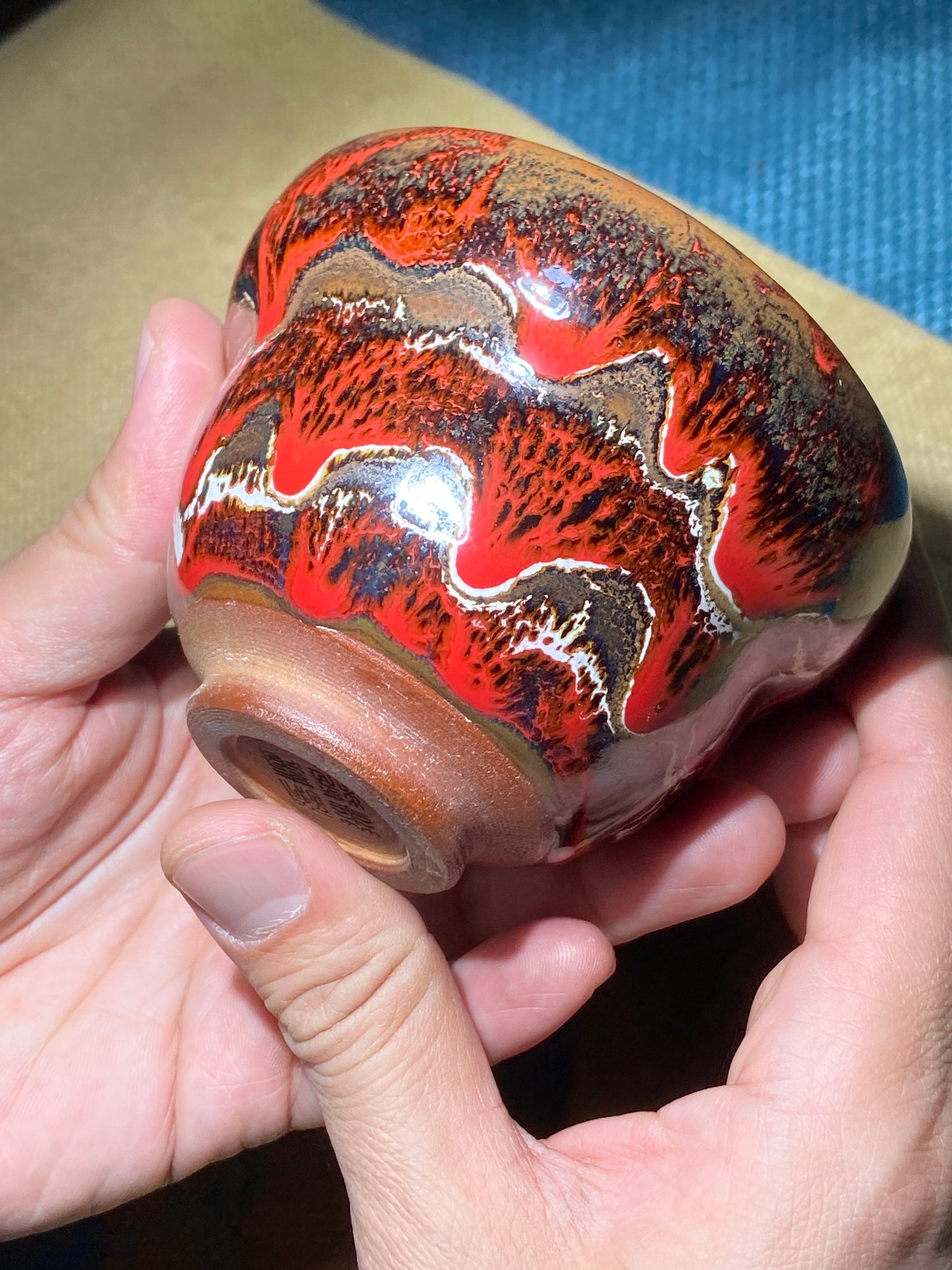 [No.1 Tea Cup]Wood fired landscape founder/ First person pinched pottery | Master Xie Aihua 12-6
