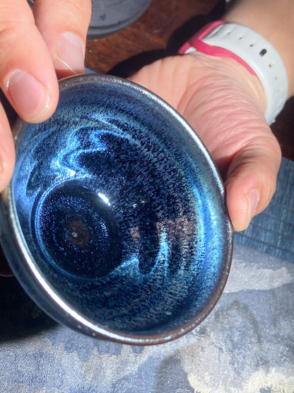[No.1 teacup]Flower Carving Oil Drops/Non-heritage Inheritor/The First People of Rainbow Glaze| JiGuoping 12-16