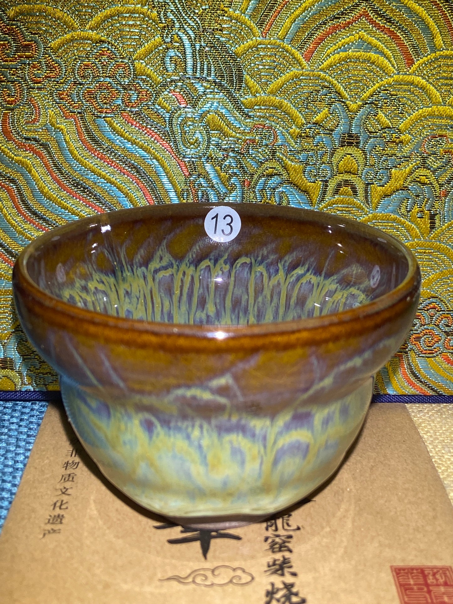 [No.1 Tea Cup]Wood fired landscape founder/ First person pinched pottery | Master Xie Aihua 12-6