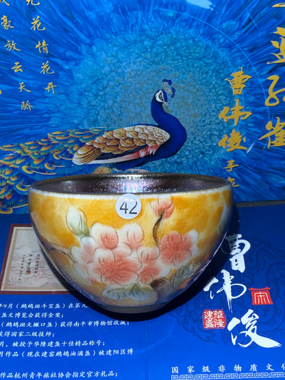 [Claire Pick]Senior Craft Artist/ National Junior Technologist/ Founder of Gold Silk Blue Peacock Glaze| Master Caoweijun 8-22