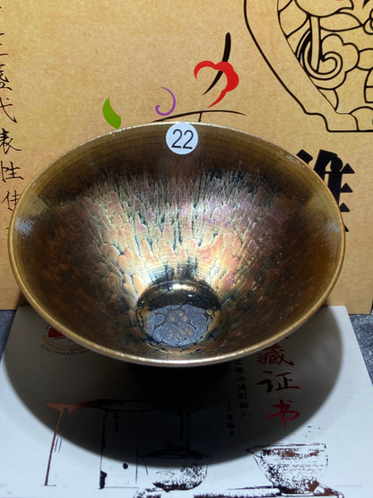 [Claire]Flower Carving Oil Drops/Non-heritage Inheritor/The First People of Rainbow Glaze| JiGuoping10-9