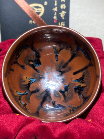 [No.1 teacup]Jianzhan/Senior craft artist, the first student of Huangmeijin/ Master Ye shiming 1-22