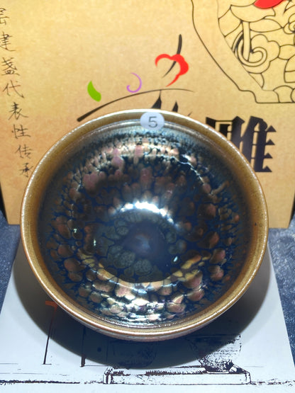 [Claire]Flower Carving Oil Drops/Non-heritage Inheritor/The First People of Rainbow Glaze| JiGuoping10-9