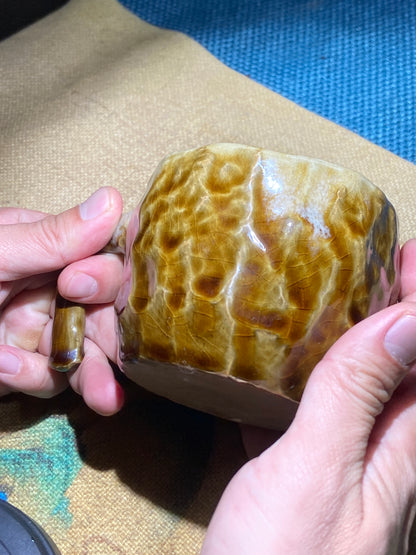 [No.1 Tea Cup]Wood fired landscape founder/ First person pinched pottery | Master Xie Aihua 12-6