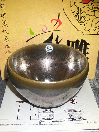 [Claire]Flower Carving Oil Drops/Non-heritage Inheritor/The First People of Rainbow Glaze| JiGuoping10-9
