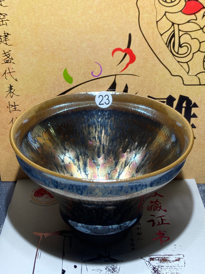 [Claire]Flower Carving Oil Drops/Non-heritage Inheritor/The First People of Rainbow Glaze| JiGuoping10-9