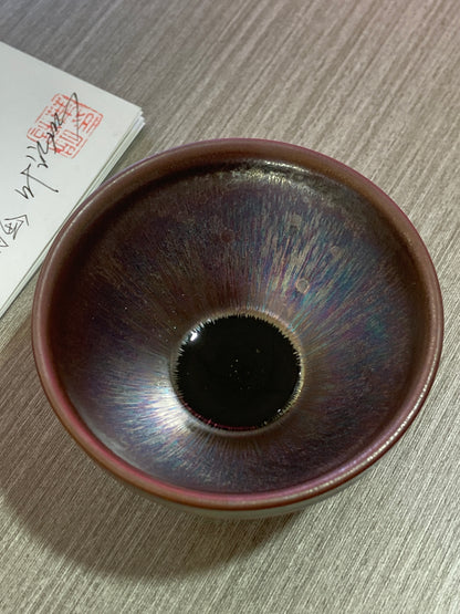 [No.1 teacup]Jianzhan/Senior craft artist, the first student of Huangmeijin/ Master Ye Shiming 12-19