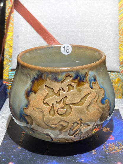 [No.1 teacup] National Level Technoligist Master/Ancient Firing Method/ National Gift Master / Incense Ash Glaze| Master ChenZhengmin 2-23