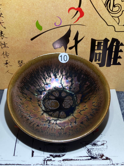 [Claire]Flower Carving Oil Drops/Non-heritage Inheritor/The First People of Rainbow Glaze| JiGuoping10-9