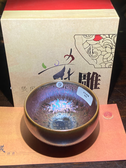 [Claire]Flower Carving Oil Drops/Non-heritage Inheritor/The First People of Rainbow Glaze| JiGuoping8-17