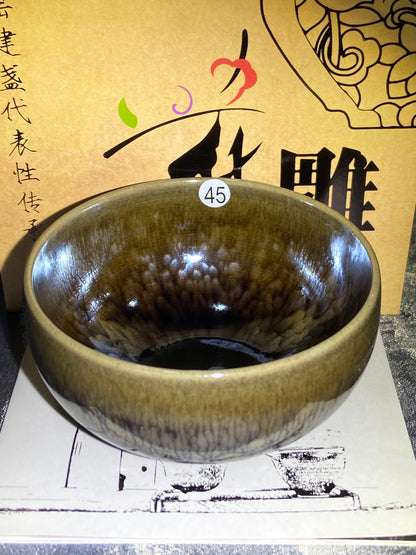 [Claire]Flower Carving Oil Drops/Non-heritage Inheritor/The First People of Rainbow Glaze| JiGuoping10-9