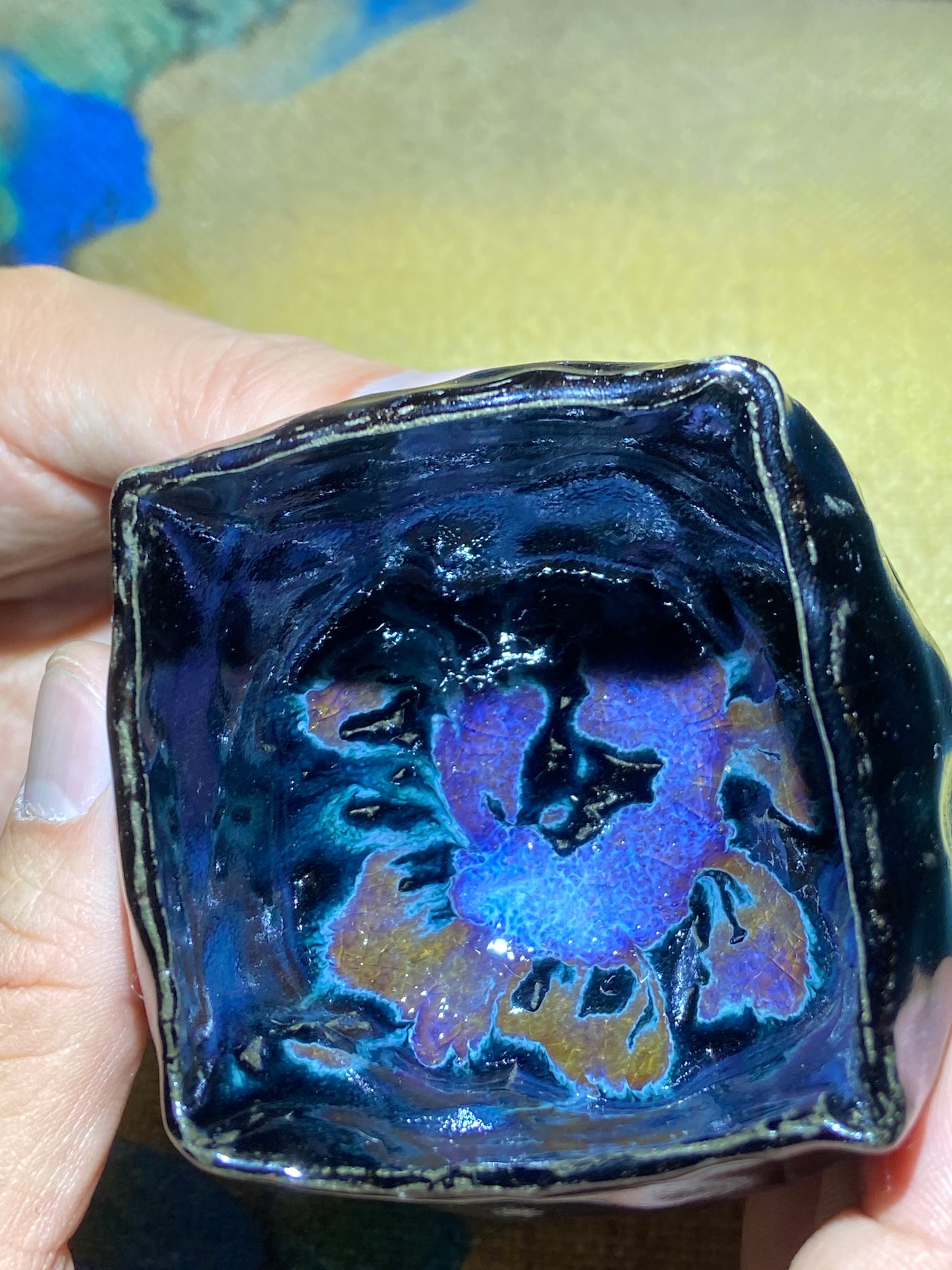 [No.1 Tea Cup]Wood fired landscape founder/ First person pinched pottery | Master Xie Aihua 12-6