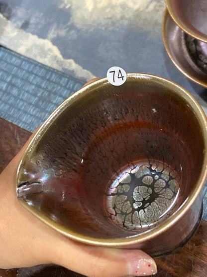 [Claire]Flower Carving Oil Droplet/Non-heritage Inheritor/The First People of Rainbow Glaze| Master JiGuoping 9-1