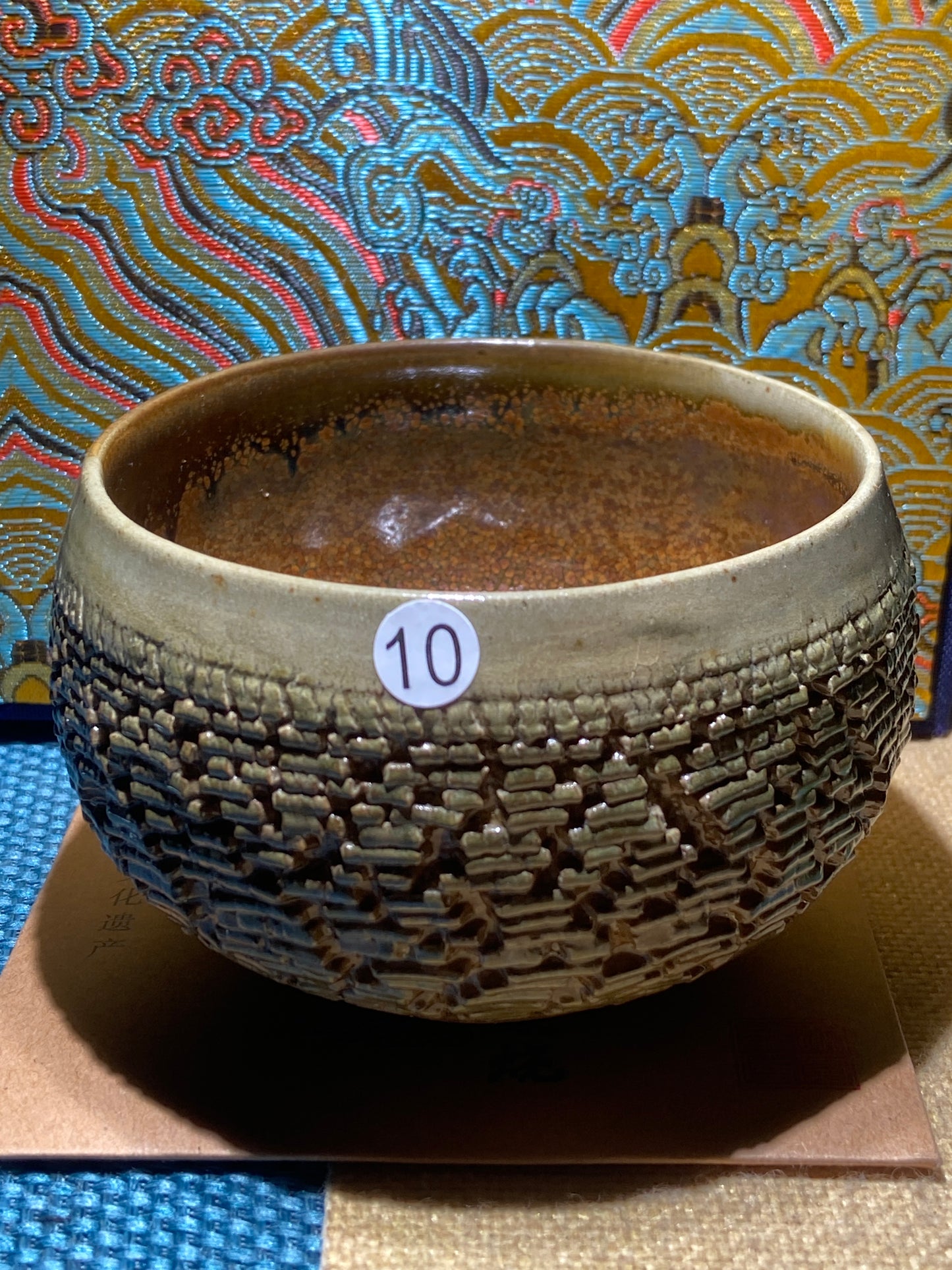 [No.1 Tea Cup]Wood fired landscape founder/ First person pinched pottery | Master Xie Aihua 12-6