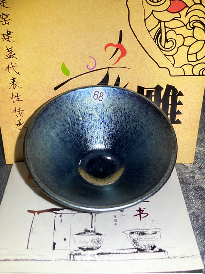 [Claire]Flower Carving Oil Drops/Non-heritage Inheritor/The First People of Rainbow Glaze| JiGuoping10-9