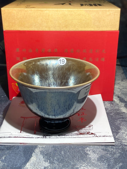 [Claire]Flower Carving Oil Droplet/Non-heritage Inheritor/The First People of Rainbow Glaze| Master JiGuoping 9-1