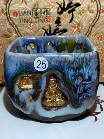 [No.1teacup]Jianzhan/The youngest ceramic master in Fujian Province, the first person to burn ashes/ Master Liantingting 1-25
