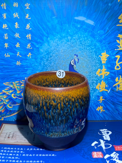 [Claire Pick]Senior Craft Artist/ National Junior Technologist/ Founder of Gold Silk Blue Peacock Glaze| Master Caoweijun 8-22