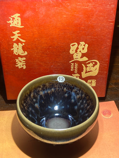 [Claire]Flower Carving Oil Drops/Non-heritage Inheritor/The First People of Rainbow Glaze| JiGuoping8-17