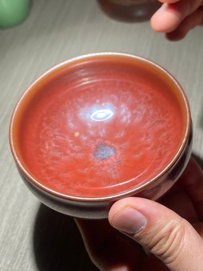 [No.1 teacup]Jianzhan/Senior craft artist, the first student of Huangmeijin/ Master Ye Shiming 12-19