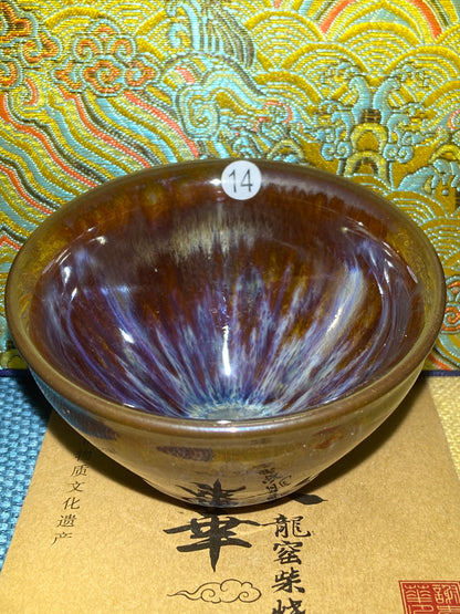 [No.1 Tea Cup]Wood fired landscape founder/ First person pinched pottery | Master Xie Aihua 12-6