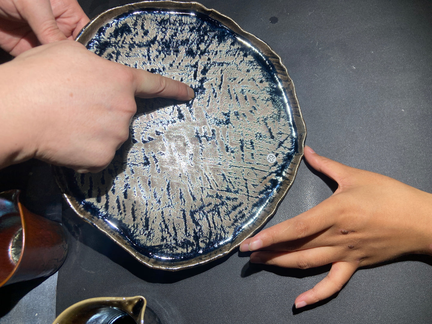 [Claire]Flower Carving Oil Drops/Non-heritage Inheritor/The First People of Rainbow Glaze| JiGuoping8-17