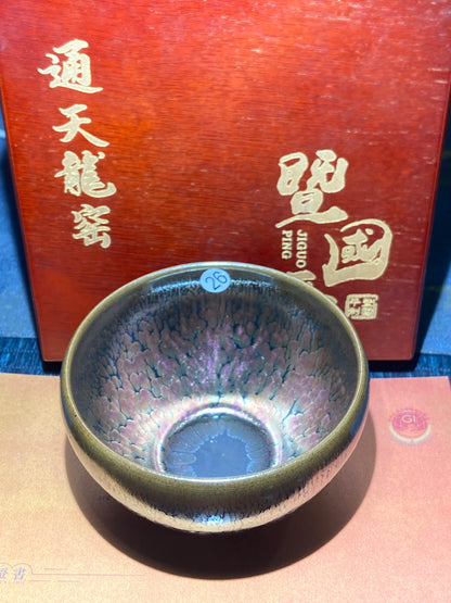 [Claire]Flower Carving Oil Drops/Non-heritage Inheritor/The First People of Rainbow Glaze| JiGuoping8-17