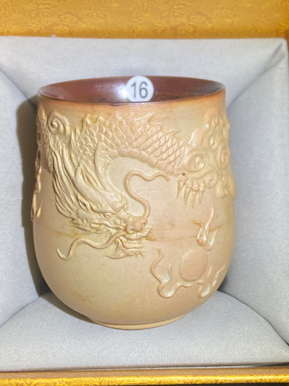[No.1 teacup]Senior Craft Artist/ National Junior Technologist/ Founder of Gold Silk Blue Peacock Glaze| Master Caoweijun 2-24