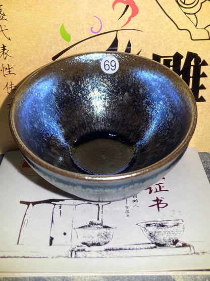 [Claire]Flower Carving Oil Drops/Non-heritage Inheritor/The First People of Rainbow Glaze| JiGuoping10-9