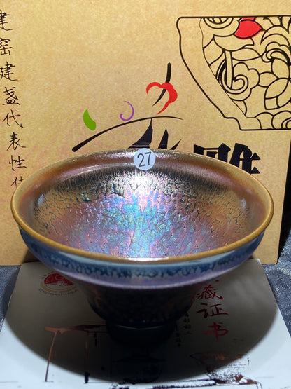 [Claire]Flower Carving Oil Drops/Non-heritage Inheritor/The First People of Rainbow Glaze| JiGuoping10-9