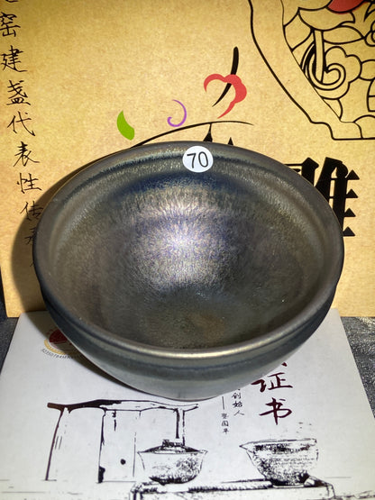 [Claire]Flower Carving Oil Drops/Non-heritage Inheritor/The First People of Rainbow Glaze| JiGuoping10-9