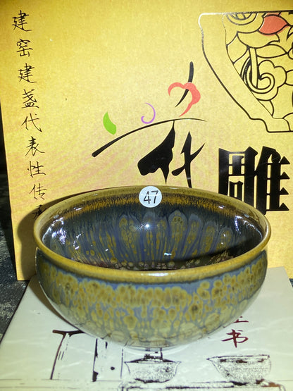 [Claire]Flower Carving Oil Drops/Non-heritage Inheritor/The First People of Rainbow Glaze| JiGuoping9-15