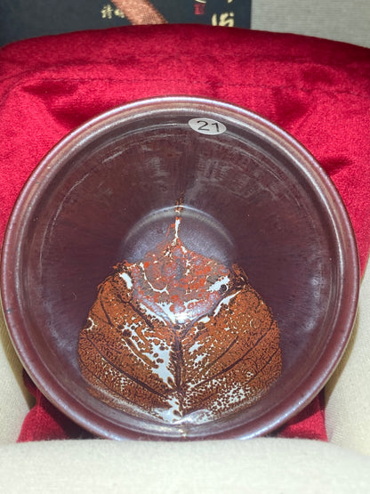 [No.1 teacup]Jianzhan/Senior craft artist, the first student of Huangmeijin/ Master Ye shiming 1-22