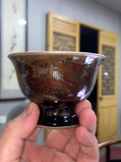 [Tiki]Flower Carving Oil Drops/Non-heritage Inheritor/The First People of Rainbow Glaze| JiGuoping11-13