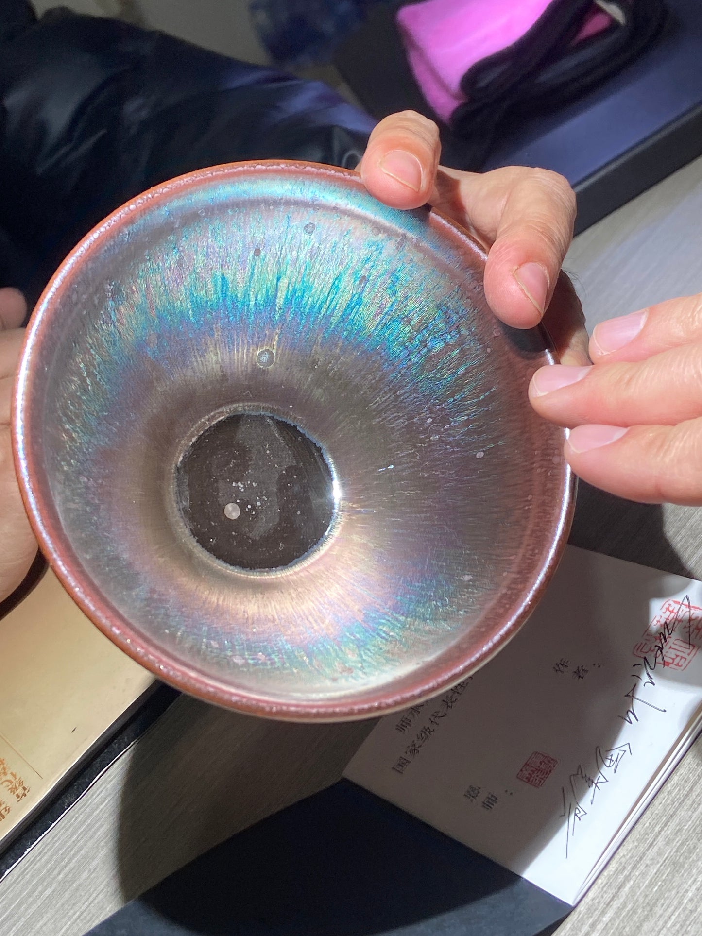 [No.1 teacup]Jianzhan/Senior craft artist, the first student of Huangmeijin/ Master Ye Shiming 12-19
