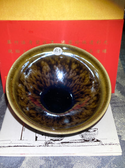 [Claire]Flower Carving Oil Droplet/Non-heritage Inheritor/The First People of Rainbow Glaze| Master JiGuoping 9-1