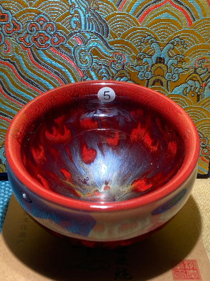 [No.1 Tea Cup]Wood fired landscape founder/ First person pinched pottery | Master Xie Aihua 12-6