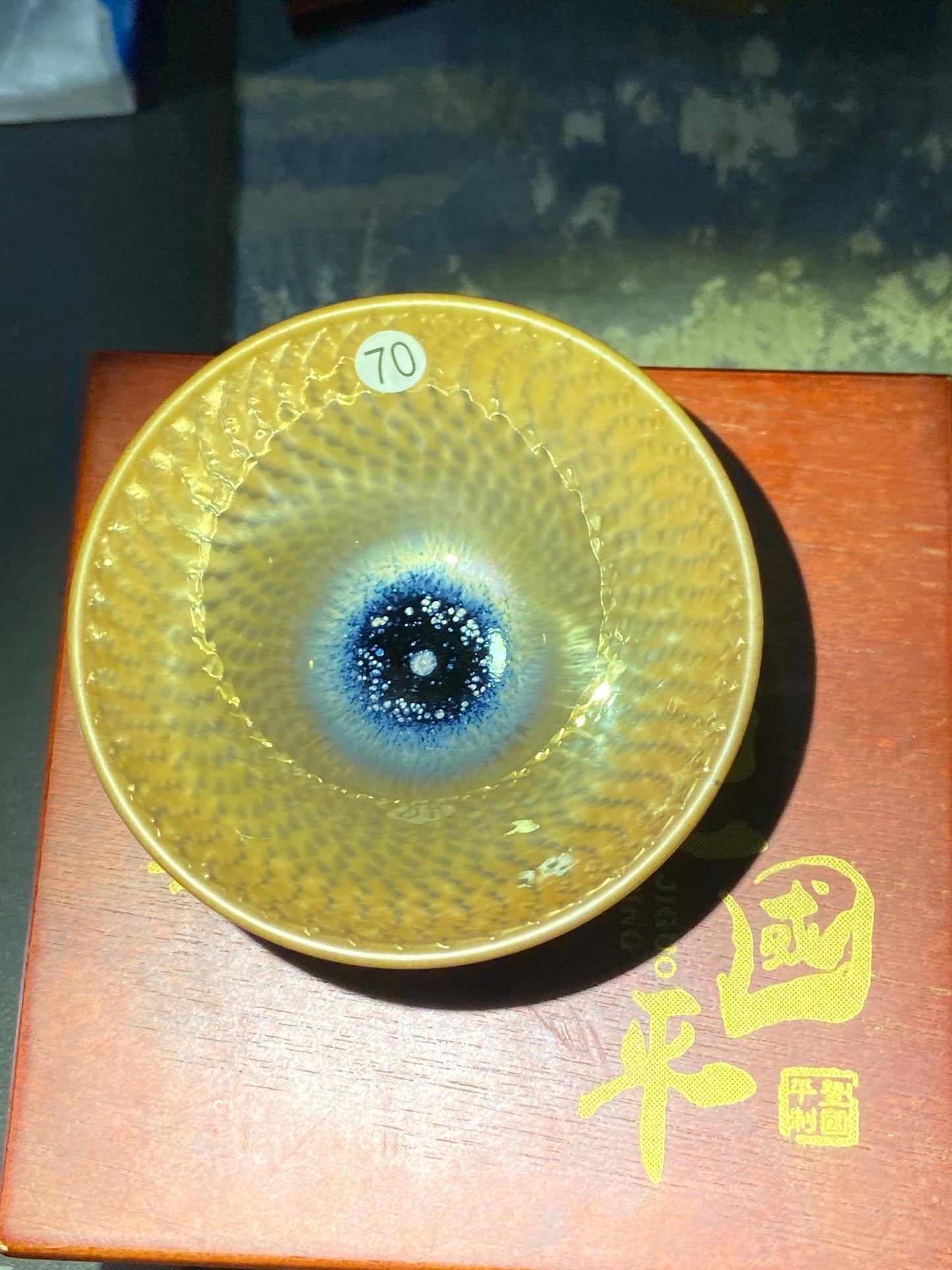 [Claire]Flower Carving Oil Drops/Non-heritage Inheritor/The First People of Rainbow Glaze| JiGuoping8-17