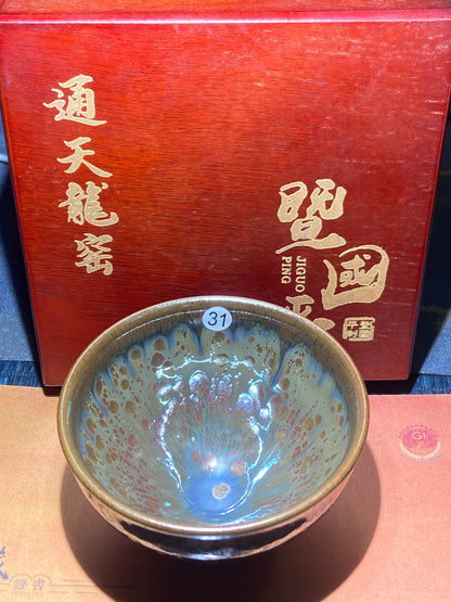 [Claire]Flower Carving Oil Drops/Non-heritage Inheritor/The First People of Rainbow Glaze| JiGuoping8-17