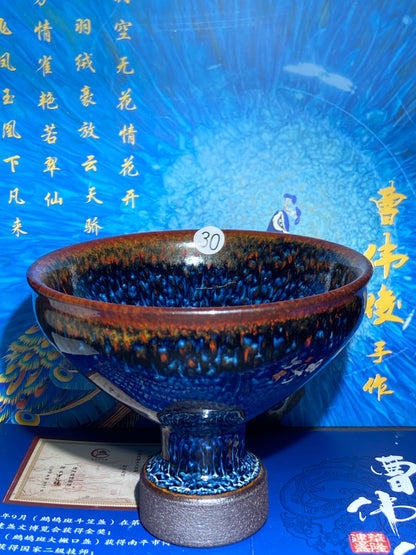 [Claire Pick]Senior Craft Artist/ National Junior Technologist/ Founder of Gold Silk Blue Peacock Glaze| Master Caoweijun 8-22