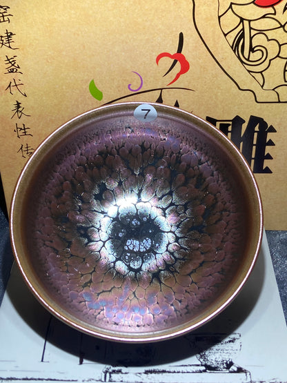 [Claire]Flower Carving Oil Drops/Non-heritage Inheritor/The First People of Rainbow Glaze| JiGuoping10-9